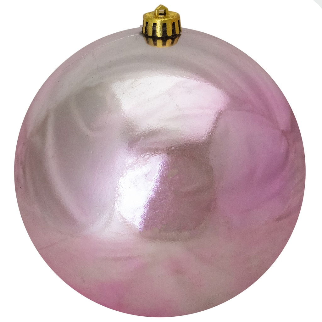 Shiny Bubblegum Pink Shatterproof Christmas Ball Ornament