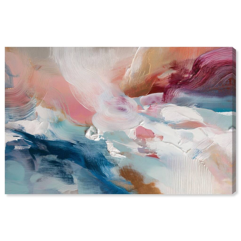 Rosy and Ocean Hues I Canvas by Art Remedy, Gallery Wrapped