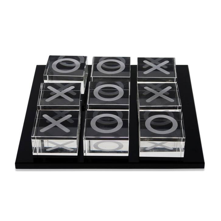 9" Crystal Tic Tac Toe Game