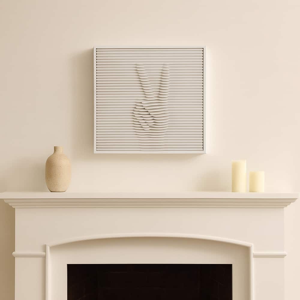 Glass Wall Art Decor Artistic Dimensional Shadow Box Home Decor