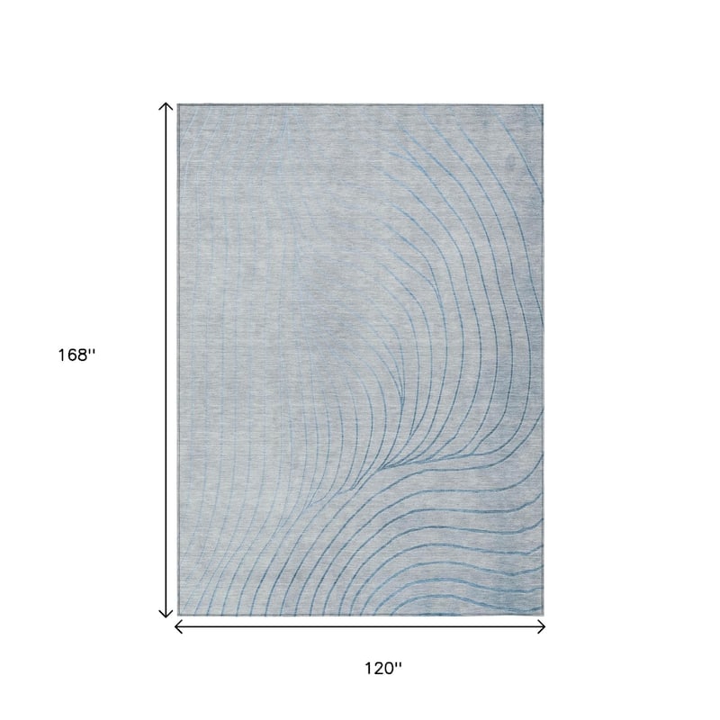 HomeRoots Abstract Transitional Rectangle Outdoor Rug