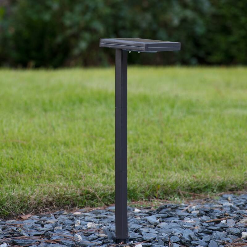 80 Lumen Contemporary Square Solar Outdoor Path Light
