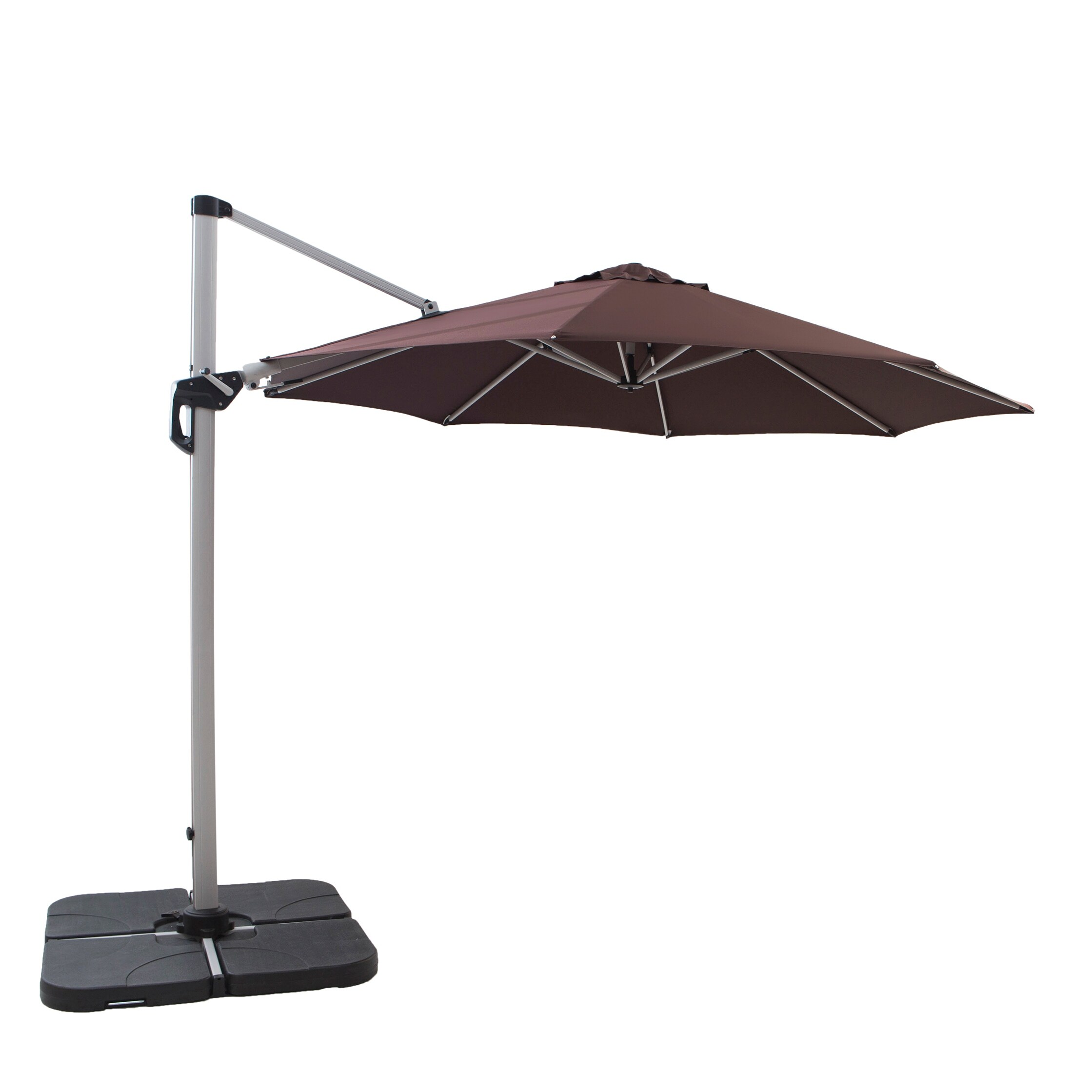 Shop Black Friday Deals On Naple 11 Heavy Duty Cantilever Patio Umbrella Overstock 31688428 Coffee