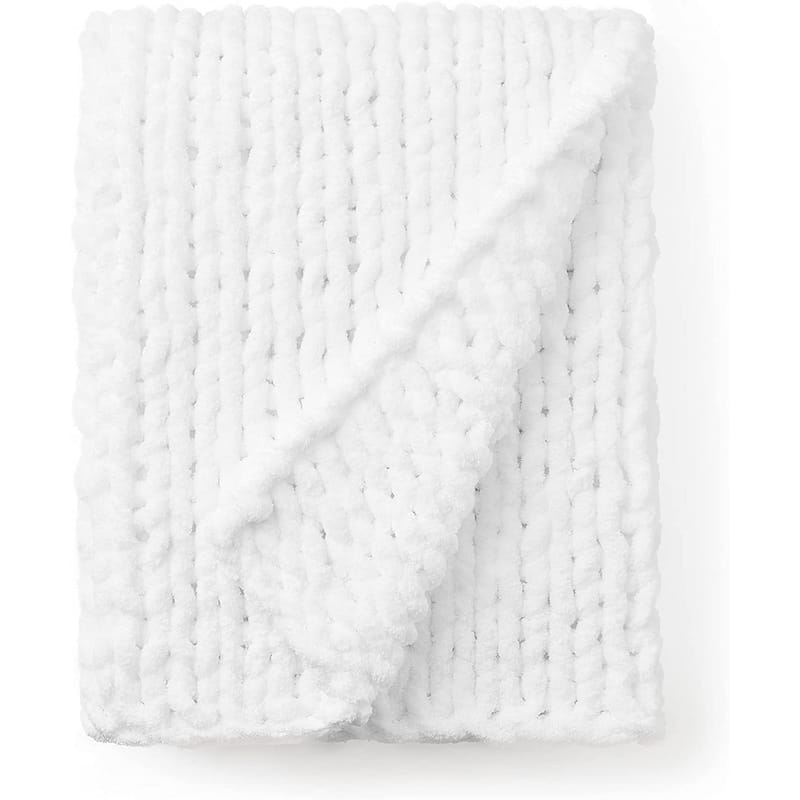 Cozy Potato® Chenille Chunky Knit Throw Blanket