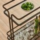 preview thumbnail 4 of 3, Uttermost Erivo Bronze Bar Cart - 34"W x 16"D x 32"H