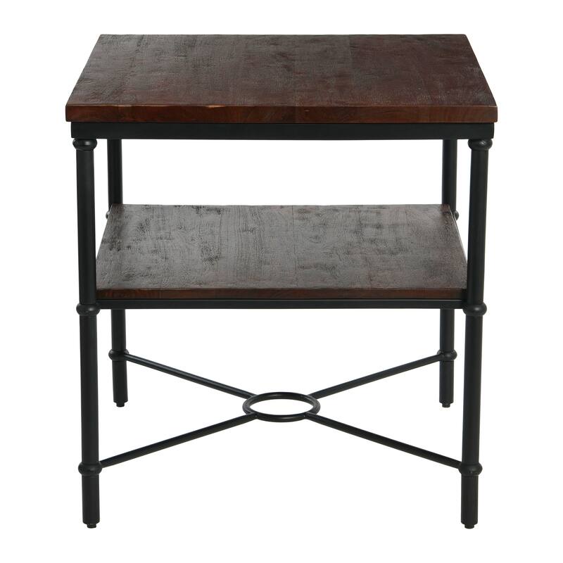 End Table with Storage Shelf