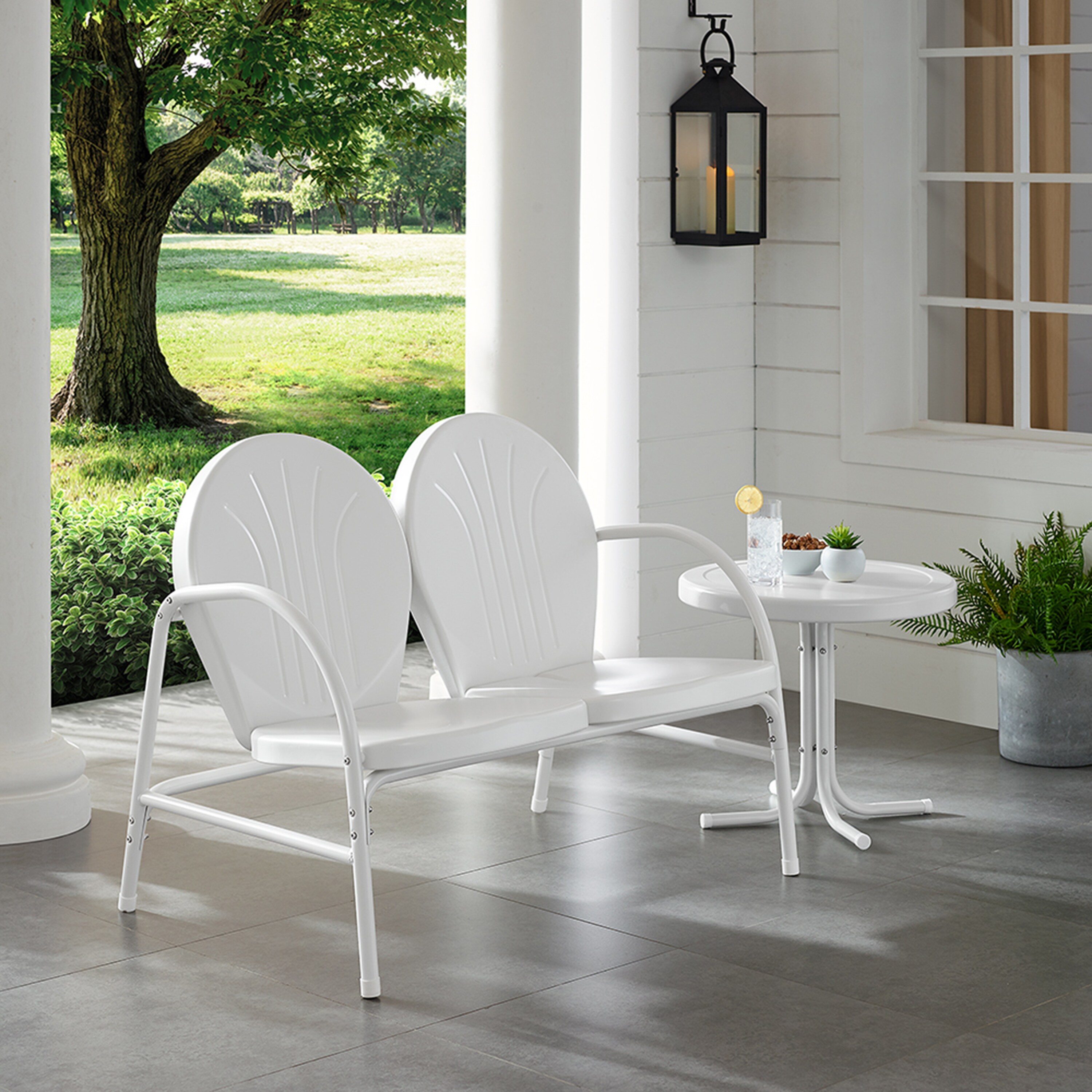 Crosley griffith sales metal loveseat