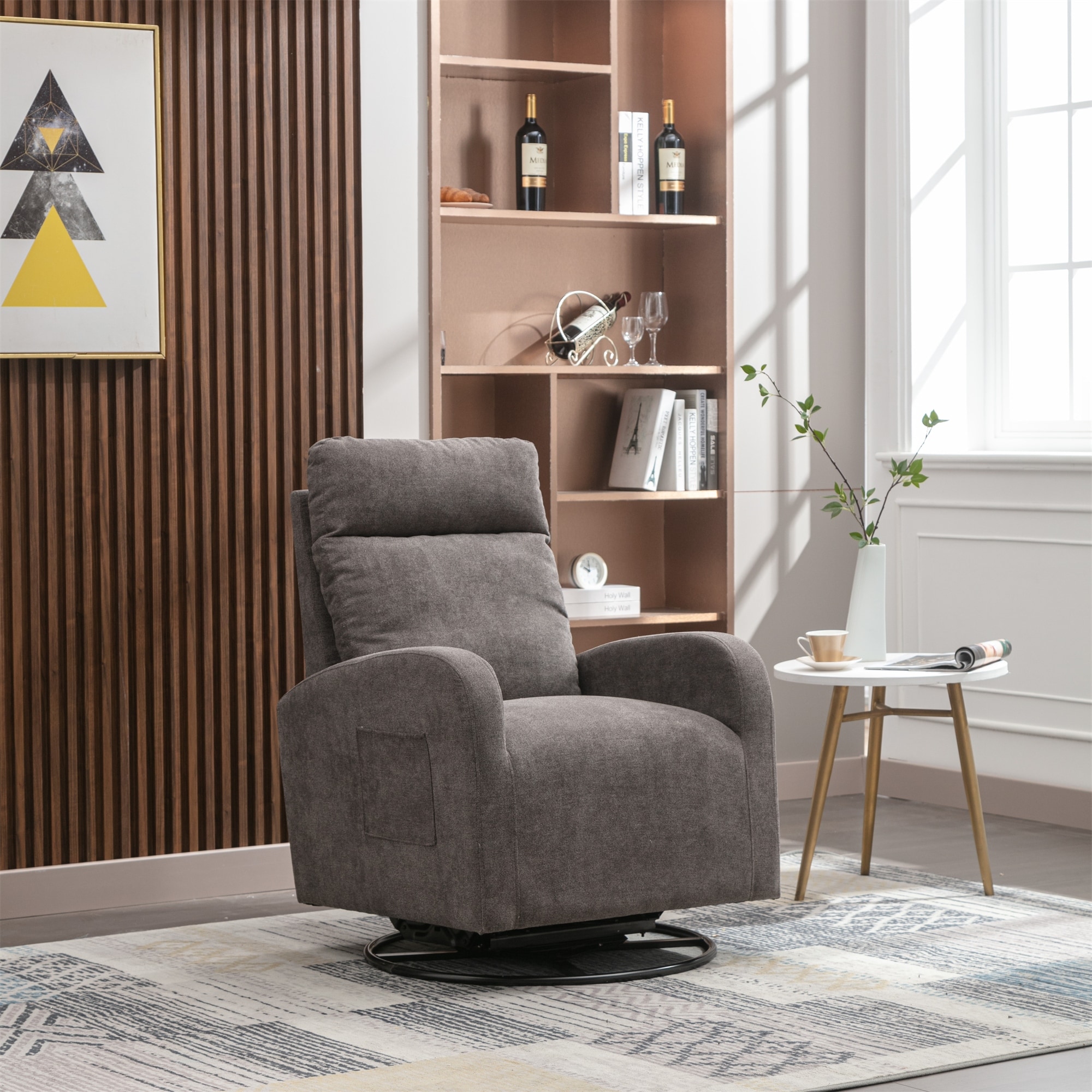 Gault retro reclining store lounge chair