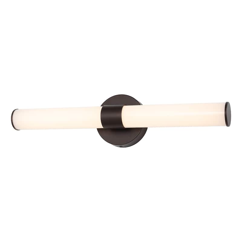 Elyse 20.13" 1-Light Industrial Mid-Century Iron Integrated LED Vanity Light, by JONATHAN Y