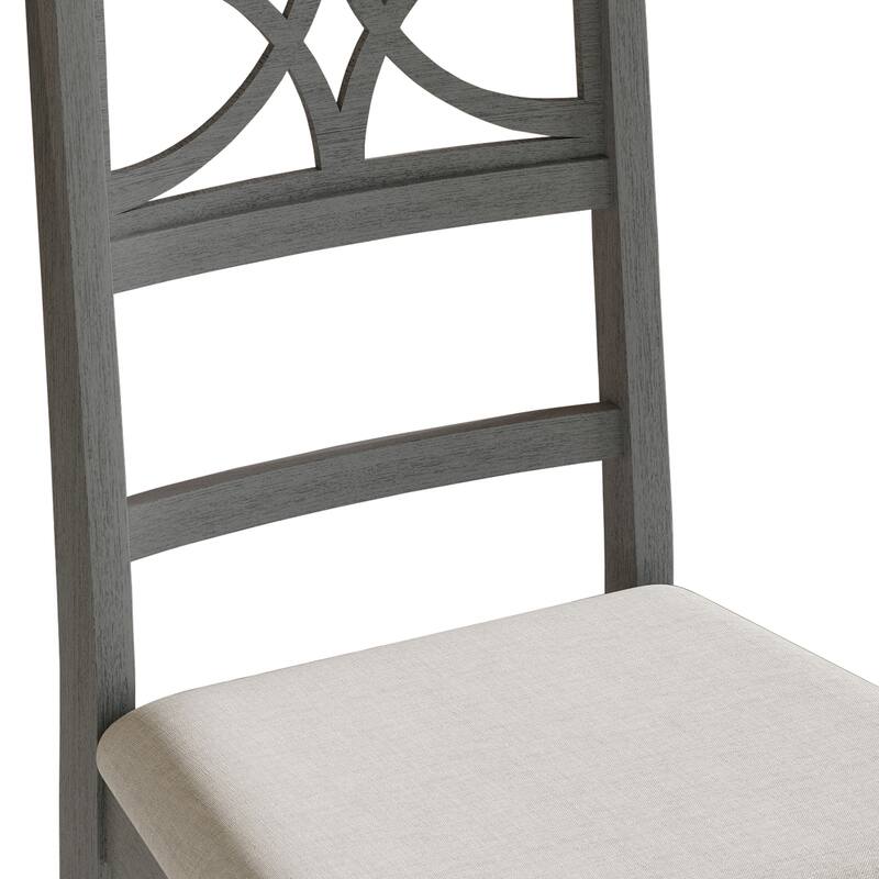 CraftPorch Mid Century Modern 4-Piece Chair and Round Table Dining Set