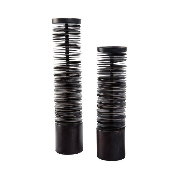 Constance Candle Holder Set 2CN - Brown A2000199 Constance Candle Holder Set 2CN - Brown