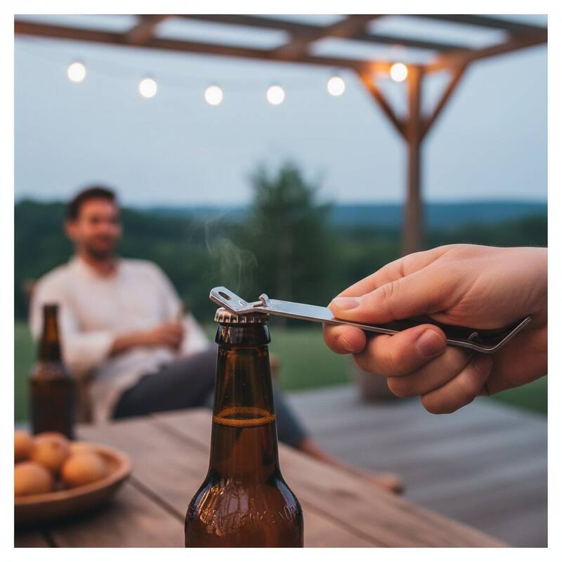 Chef Craft Sturdy Metal Bottle Opener & Can Tapper