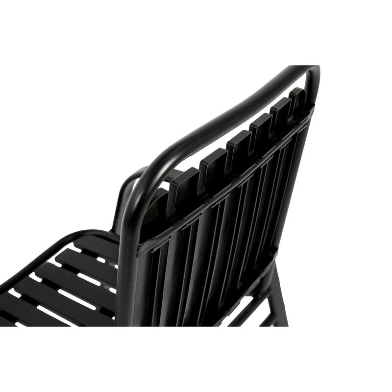 5-Piece Outdoor Casual Dining Table Set with 4 Plastic Chairs Patio Square Coffee Table Poolside Picnic Beer Table