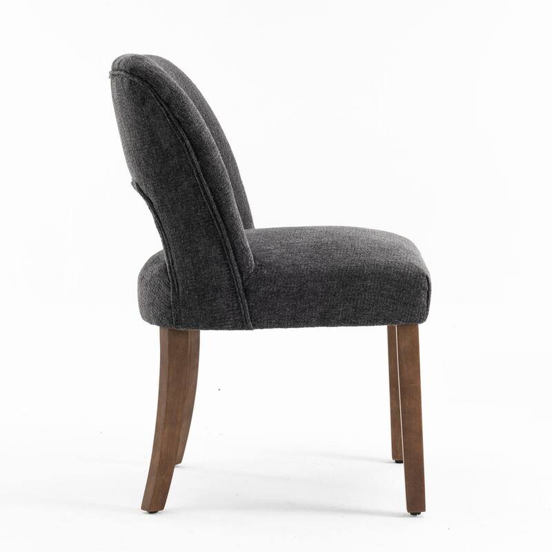 Wooden Dining Chairs Set of 2/4/6,Modern Fabric Upholstered Dining Room Chair Kitchen Chairs