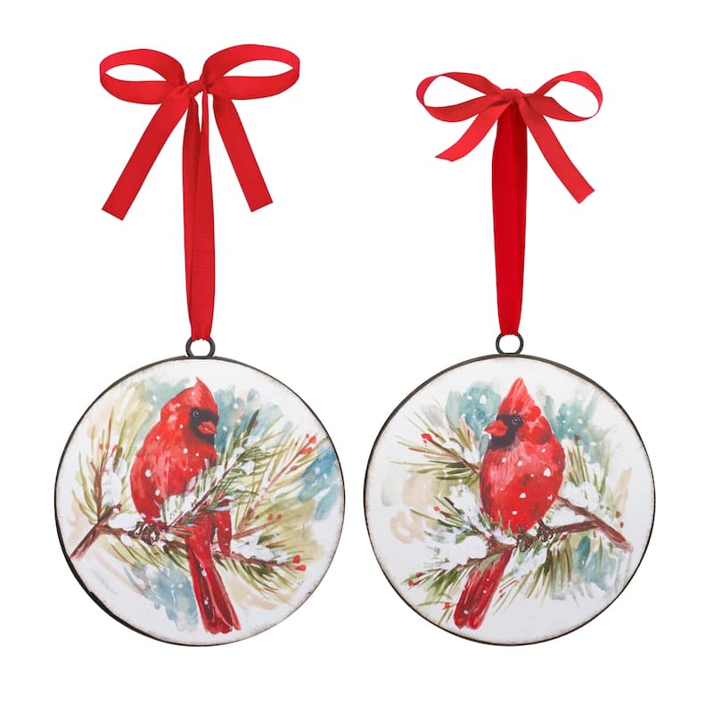 Cardinal and Pine Ornament (Set of 12)
