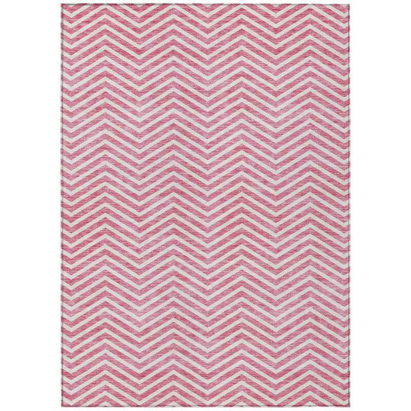 HomeRoots Chevron Transitional Rectangle Outdoor Rug