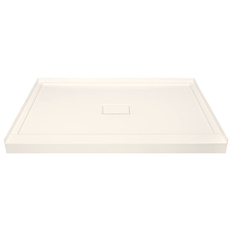 Transolid Low Threshold 34-in L x 48-in W Shower Base with Center Drain - 34-in L x 48-in W - 34-in L x 48-in W