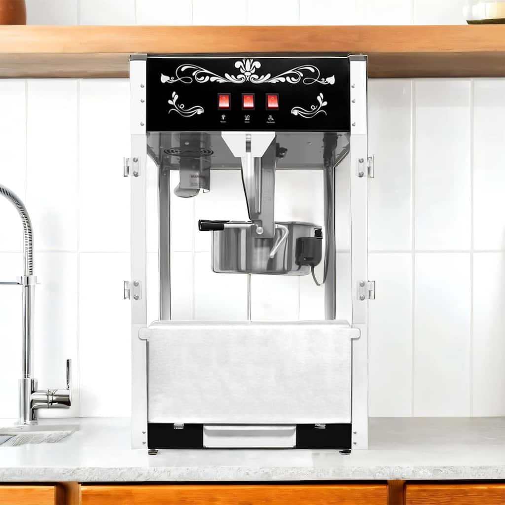 16oz Commercial Popcorn Machine w/Scoop, Oil Spoon & 3 Cups,Countertop