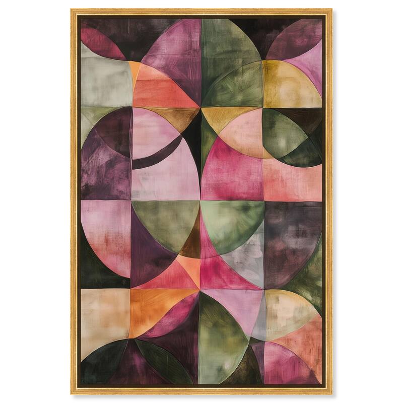 Tessellated Arcs Canvas by Art Remedy - Gold - 16" x 24"