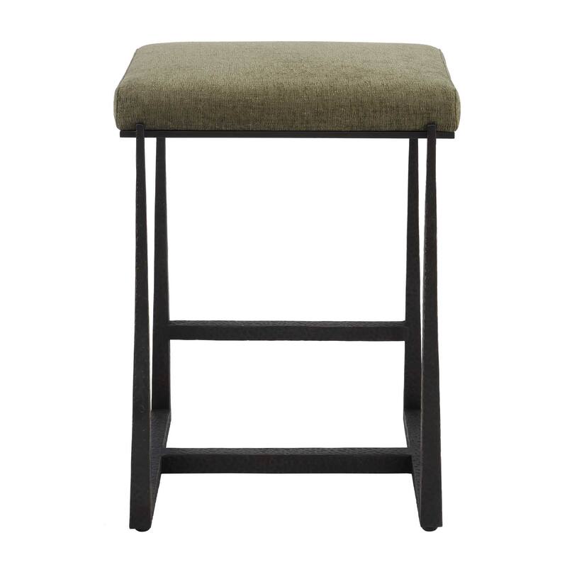 Uttermost Midas Bronze Counter Stool - 18.5"W x 15.5"D x 26"H
