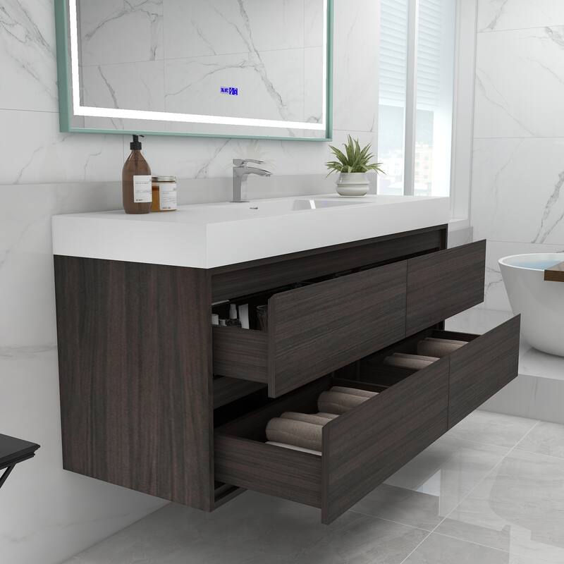 Morava 60" Floating Vanity with Single Sink - 60