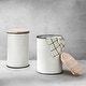 preview thumbnail 45 of 68, Glitzhome Industrial Farmhouse Round Storage Side Tables (Set of 2)
