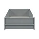 preview thumbnail 43 of 44, Twin size Floor Platform Bed with Built-in Book Storage Rack