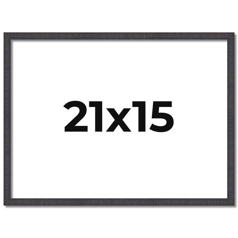 21x15 Frame Brown Picture Frame - Complete Modern Photo Frame Includes