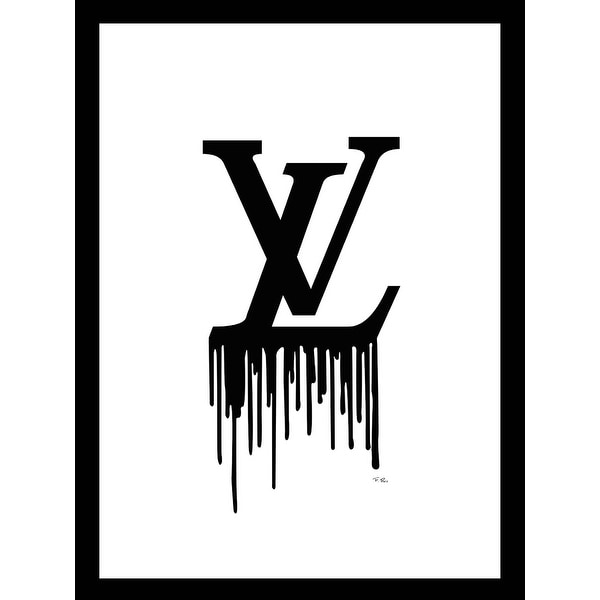 Fairchild Paris - LOUIS VUITTON BLACK DRIP - Framed Wall Art - 14