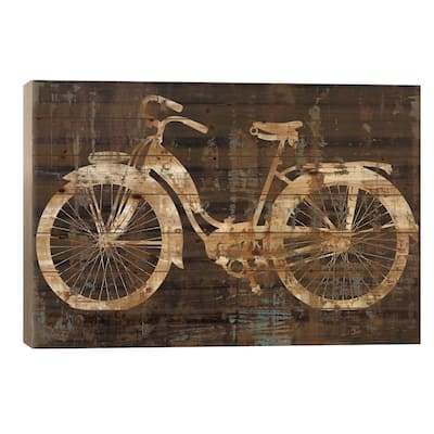 Vintage Ride Print On Wood by Amanda Wade - Multi-Color