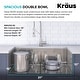 preview thumbnail 102 of 162, KRAUS Kore Workstation Undermount Stainless Steel Kitchen Sink