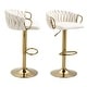 preview thumbnail 17 of 42, Modern Swivel Counter Height Bar Stools Adjustable Counter Stool With Backs