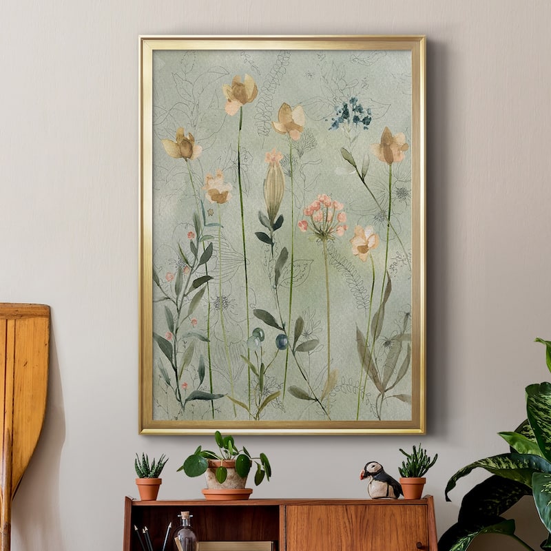 Botanical Sketchbook Premium Framed Print - Ready to Hang