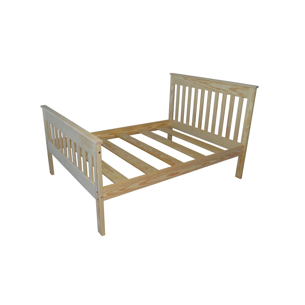 Harmony Unfinished Solid Pine Full Bed
