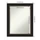 preview thumbnail 15 of 33, Beveled Bathroom Wall Mirror - Trio Oil Rubbed Bronze Frame - Trio Oil Rubbed Bronze Outer Size: 23 x 29 in
