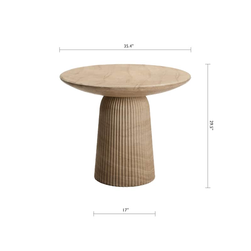 Studio London Faux Travertine Bistro Table Maddox Concrete Patio Table