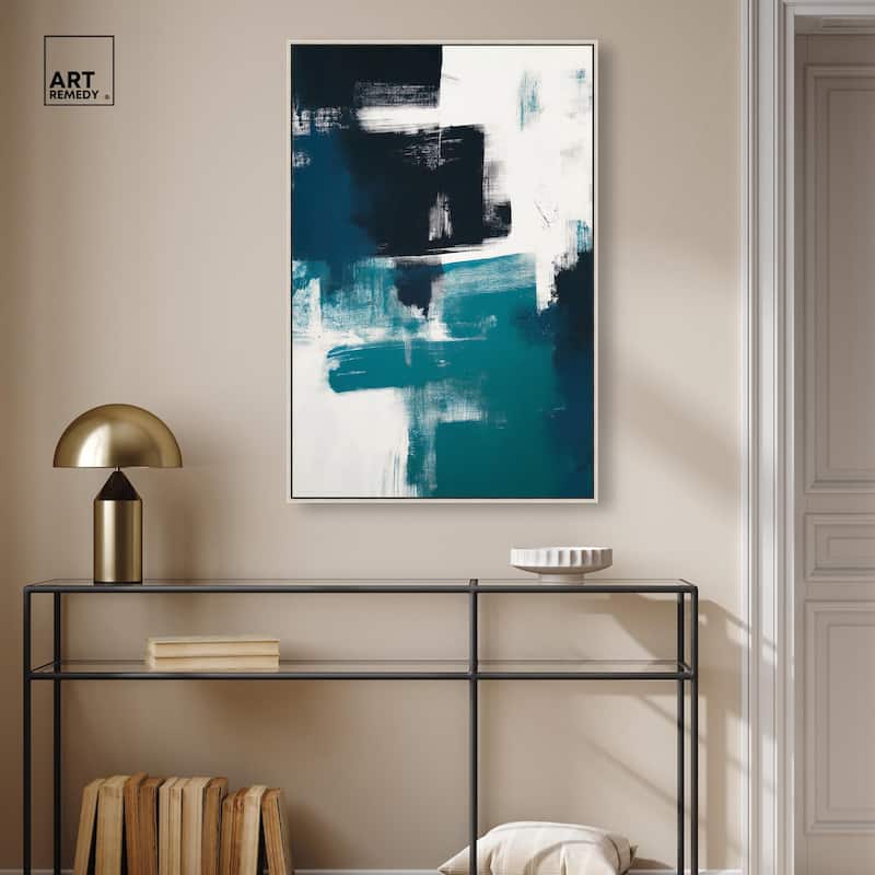 Weight of Teal II Canvas by Art Remedy