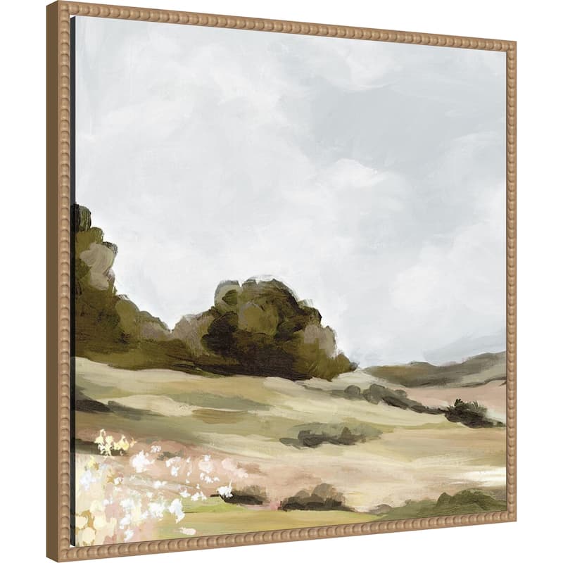 The Soft Hills No. 1 by Luna Mavis (22 x 22 in.), Framed Canvas Wall Art Print