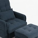 preview thumbnail 59 of 59, Adjustable Backrest Lounge Accent Chair Set with Storage Ottoman