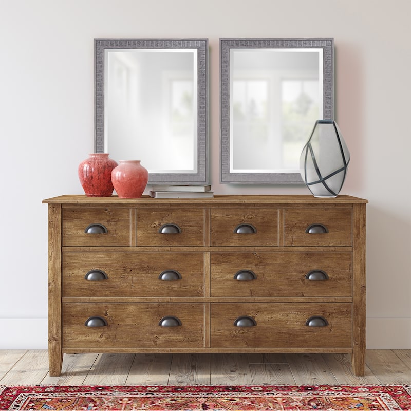 Allan Andrews Metropolis Gray Framed Wall and Accent Mirror