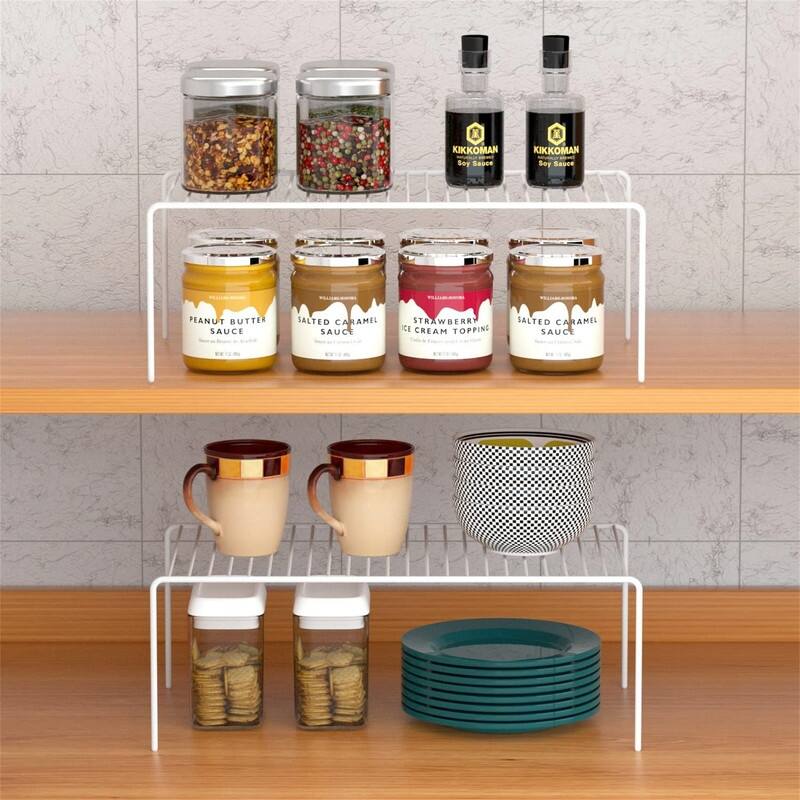 Cabinet Storage Shelf Rack Set of 6 - 9.4"D x 13"W x 5.5"H
