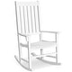 preview thumbnail 23 of 30, Gymax Wooden Rocking Chair Porch Rocker High Back Garden Seat For - See Details White