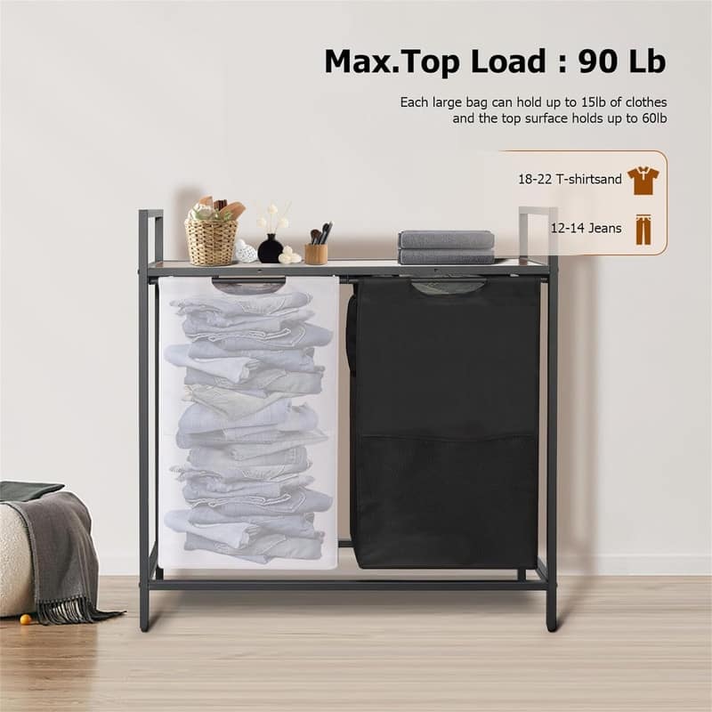 0L Large Laundry Hamper Basket with Pull Out