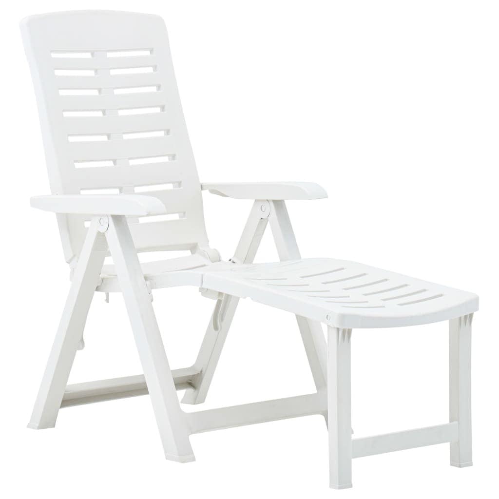 Plastic reclining sun lounger best sale