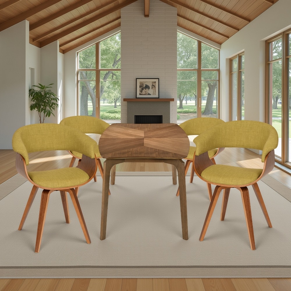 Carson Carrington Vamdrup Mid-Century Dining Chair with Bentwood Legs (Set of 1/2/4/6)