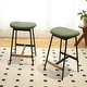 preview thumbnail 1 of 15, Modern Set of 2 Bar Stools with Backless Soft Cushion Metal Legs, Suitable for Living Room, Bedroom, and Dining Room Green