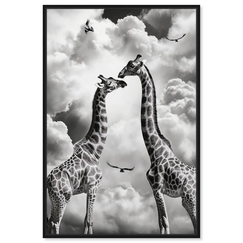 Giants in Love I Canvas by Art Remedy - 30" x 45" - Black