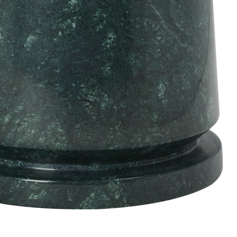 SAFAVIEH Couture Ghicu Tall Round Marble Accent Table - 22 In W x 21 In D x 24 In H - 21"W x 21"D x 24"H