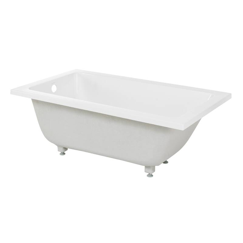 Swiss Madison SM-DB572 Voltaire 54" Drop In Acrylic Soaking Tub with - White