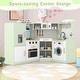 preview thumbnail 33 of 34, Costway Corner Play Kitchen Toddler Kitchen Playset with Range Hood, - See Details